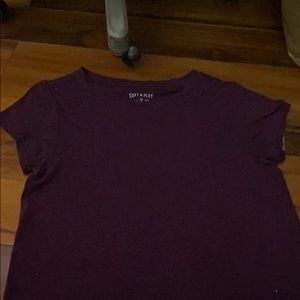 american eagle maroon soft and sexy t shirt